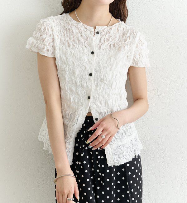  「エアリーシャーリングブラウス」|シャツ・ブラウス|