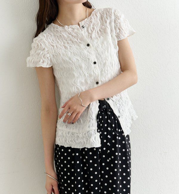  「エアリーシャーリングブラウス」|シャツ・ブラウス|
