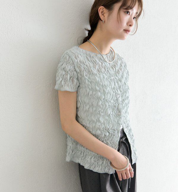  「エアリーシャーリングブラウス」|シャツ・ブラウス|