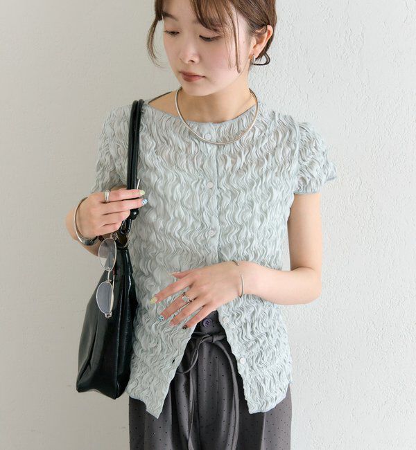  「エアリーシャーリングブラウス」|シャツ・ブラウス|