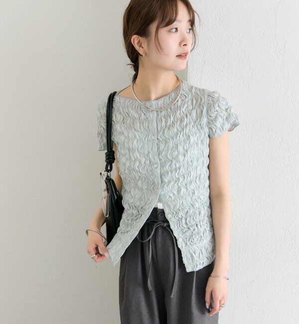  「エアリーシャーリングブラウス」|シャツ・ブラウス|