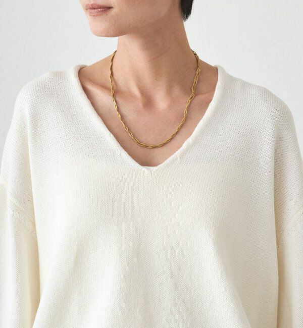  「コットンVニット」|ニット・セーター|