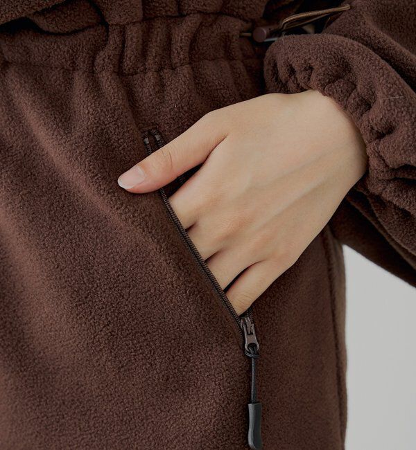  「ハーフジップフリースミニワンピース」|ワンピース|