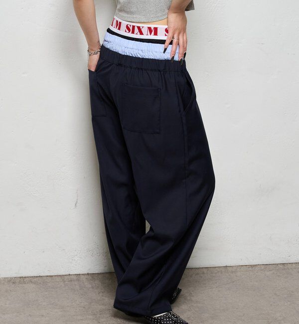  「【新色追加】Six M/シックスエム トリプルレイヤードパンツ」|チノ|