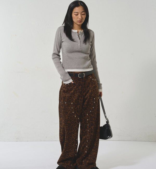  「スウェードダブルニーパンツ」|チノ|