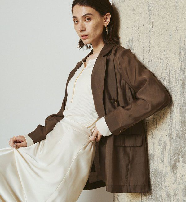  「【全骨格細見え/オフィスコーデにも◎】ライトテーラージャケット」|テーラードジャケット|