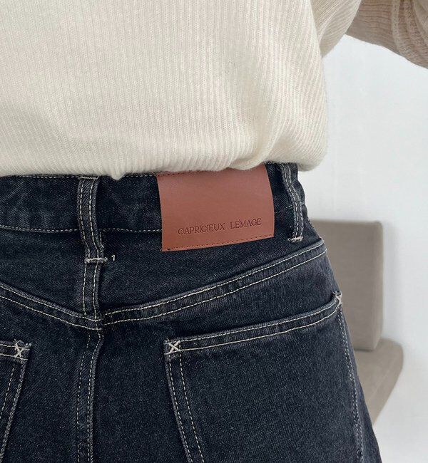  「【コラボ限定カラー/ホワイト・ベージュ】13ozハイウエストストレートデニム」|デニム|