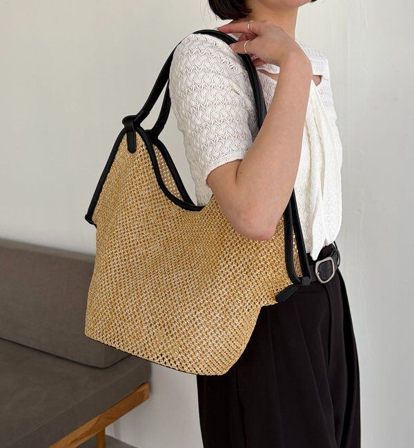  「【ミニショルダーSET】トリミングバケットトートバッグ」|トートバッグ|