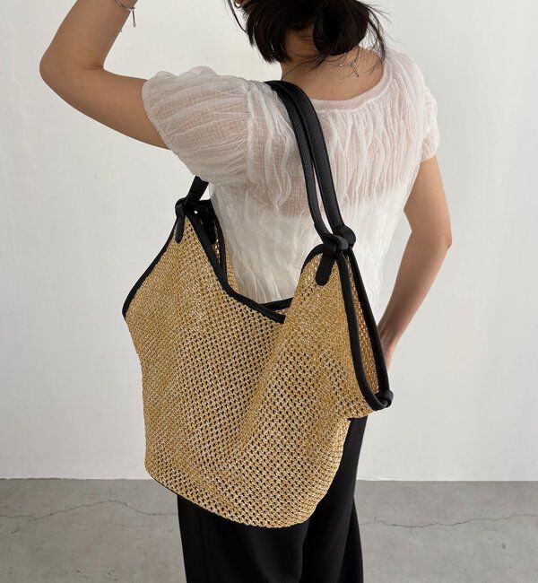  「【ミニショルダーSET】トリミングバケットトートバッグ」|トートバッグ|