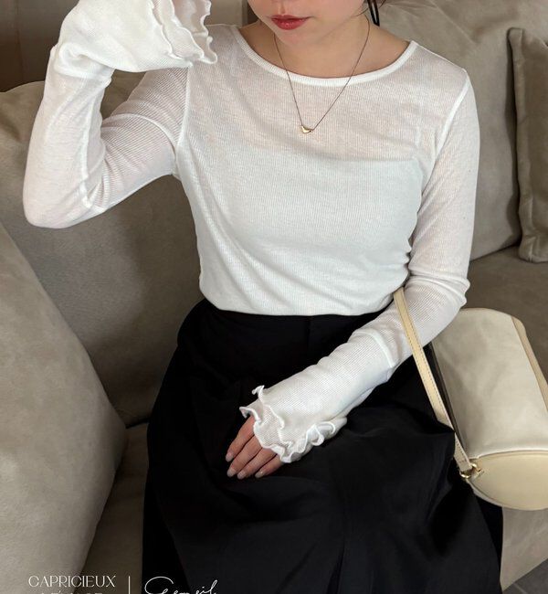  「【LE'MAGE&times;gemeilコラボ】ティアードスリーブロンT」|Tシャツ・カットソー|