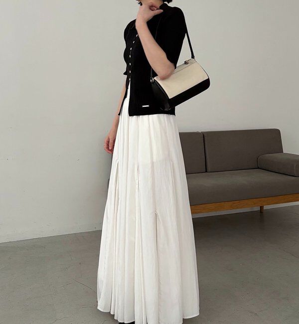  「【全骨格◎】ハーフスリーブポロニット」|カーディガン|