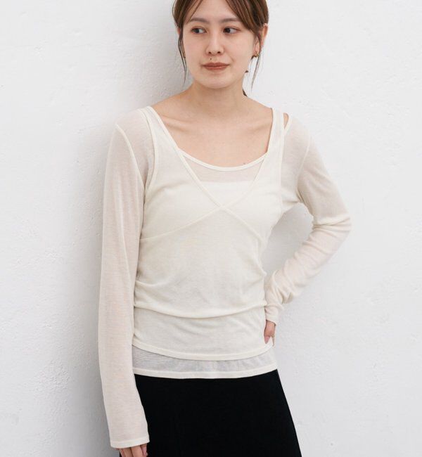  「ビスチェレイヤードカットソー」|Tシャツ・カットソー|