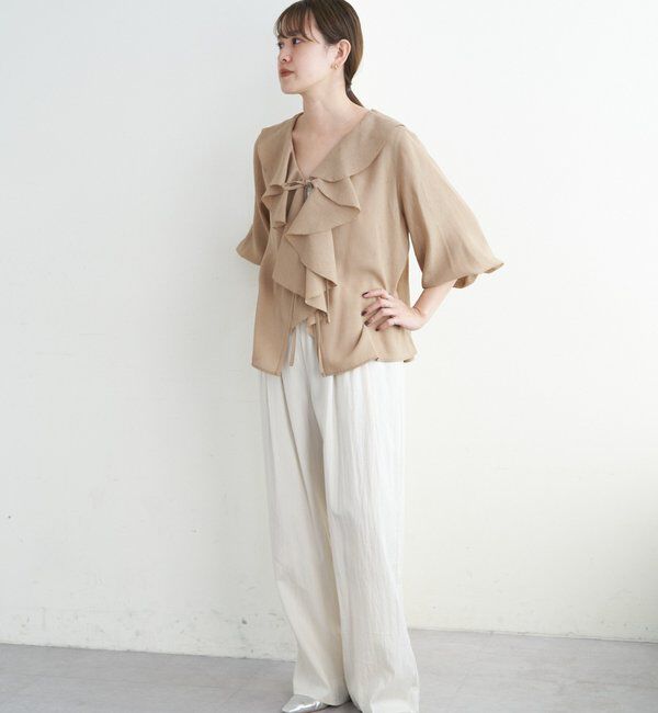  「フリルカラーブラウス」|シャツ・ブラウス|