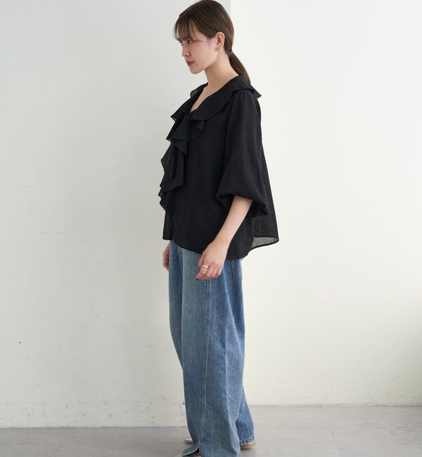  「フリルカラーブラウス」|シャツ・ブラウス|