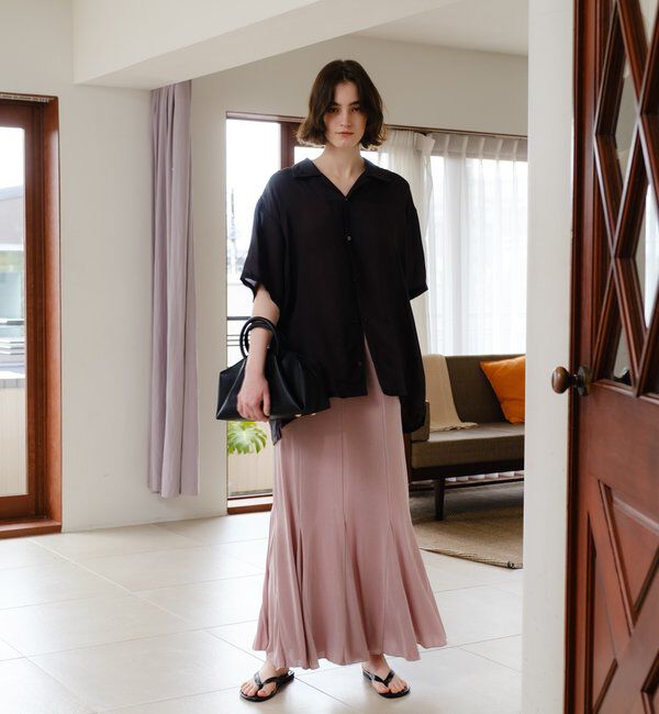  「シアーリブフレアースカート」|スカート|