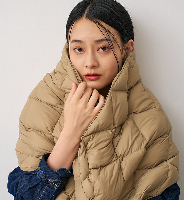 collex「【TAION】リバーシブルダウンストール」|マフラー|カーキ