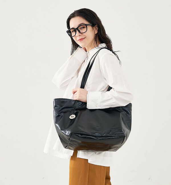 collex「【MARCO MASI】２WAYハンドルレザートートバッグ　ブラック」|トートバッグ|