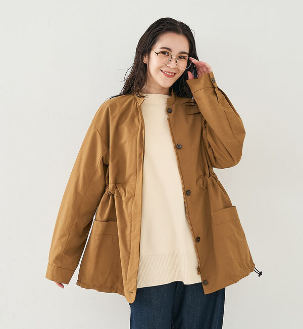 collex「ギャザージップアップブルゾン」|ブルゾン・スタジャン|