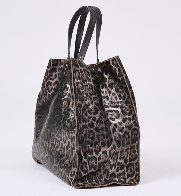 collex「【WEB限定】【AULENTTI/オウレンティ】ポーチ付きトートバッグ　ヒョウ柄」|トートバッグ|