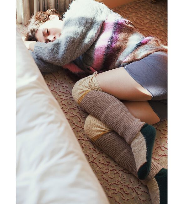 collex「【Setsuko Todoroki &times;collex】　Long Leg Warm」|ソックス|クリーム