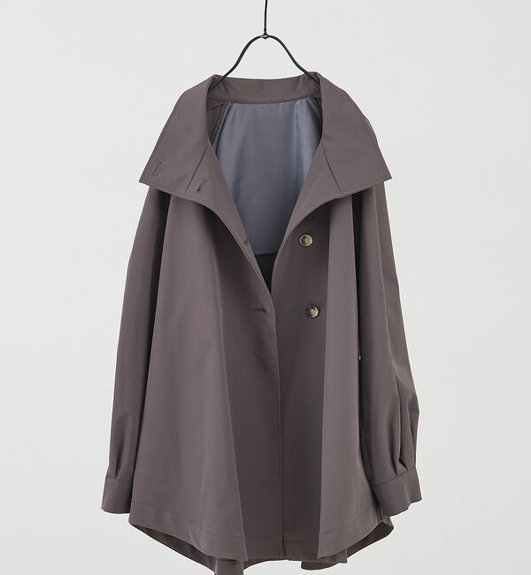 collex「ハイネックフレアーコート」|ブルゾン・スタジャン|