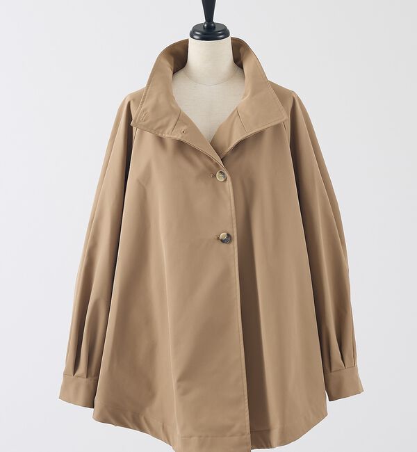 collex「ハイネックフレアーコート」|ブルゾン・スタジャン|