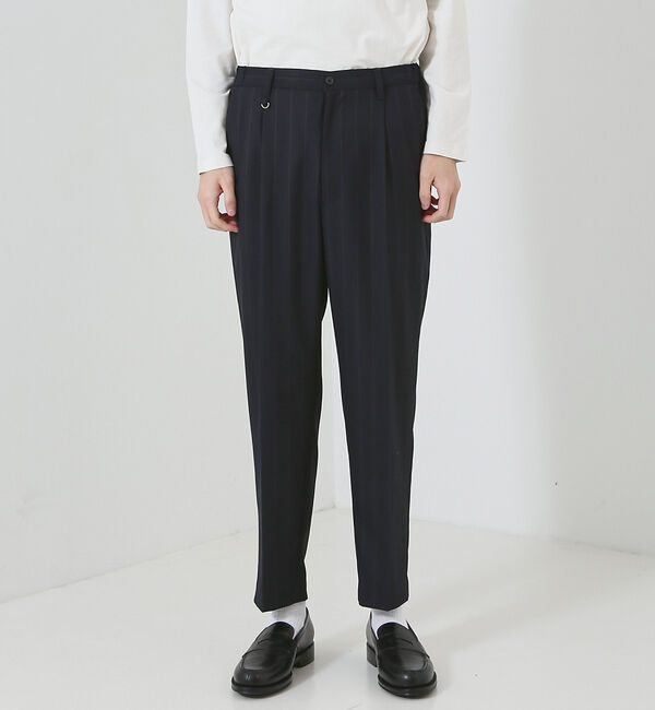 ABAHOUSE「【マルチストライプ】ワイド テーパードパンツ / スラックス」|スラックス|