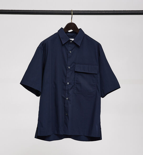 ABAHOUSE「【タクティカルポケット】タイプライター 半袖シャツ」|シャツ・ブラウス|ネイビー
