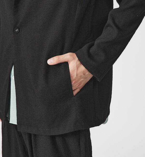 ABAHOUSE「【セットアップ対応】クレープ ストレッチ ワンボタン ジャケット / サマージャ」|その他|