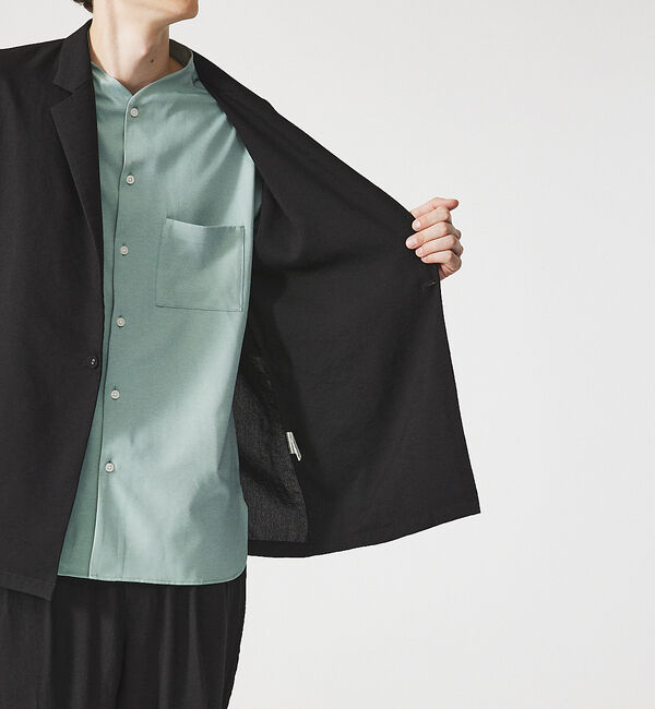 ABAHOUSE「【セットアップ対応】クレープ ストレッチ ワンボタン ジャケット / サマージャ」|その他|