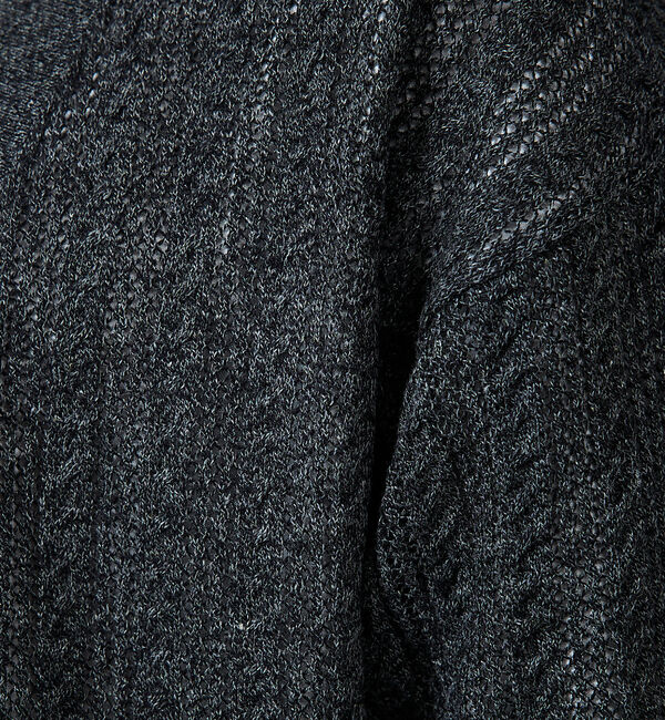 ABAHOUSE「【レース編み】ボタンレスカーディガン/ シアーカーディガン」|カーディガン|