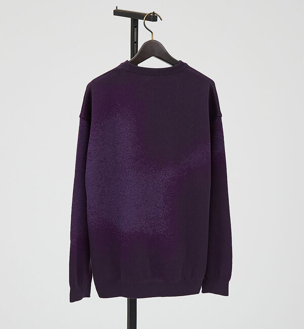 ABAHOUSE「アブストラクト グラデーション ニット / クルーネックプルオーバー」|ニット・セーター|