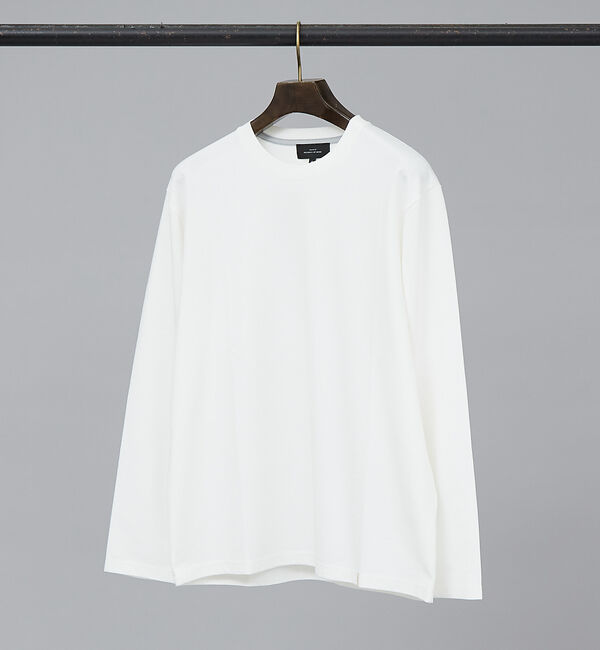 ABAHOUSE「【定番】ドレスポンチ クルーネック 長袖Tシャツ / ストレッチ」|Tシャツ・カットソー|