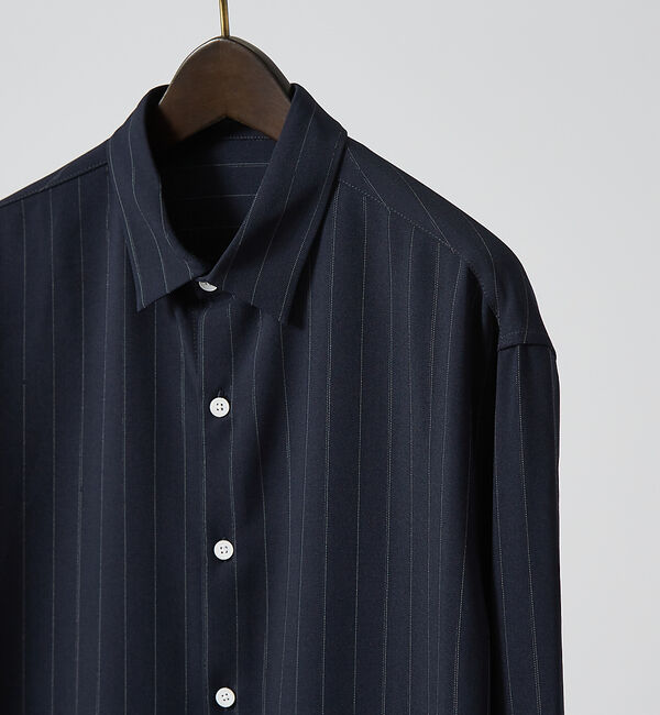 ABAHOUSE「【選べる】バンドカラー / レギュラーカラー ストライプシャツ」|シャツ・ブラウス|