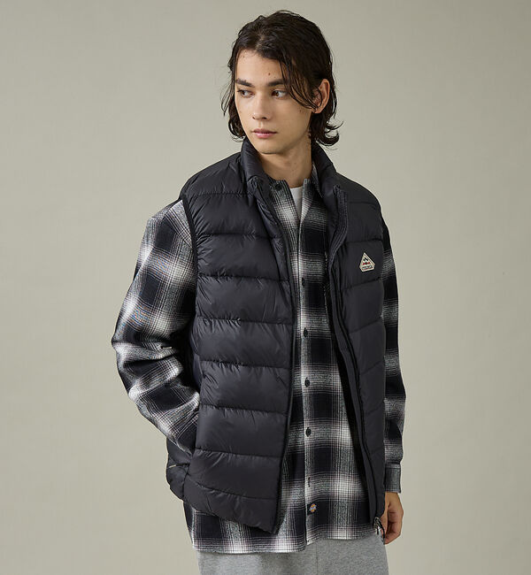 ABAHOUSE「【PYRENEX / ピレネックス】HMY027 ARIAL VEST/アリアル」|ダウン|ブラック