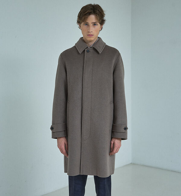 ABAHOUSE「【ON/OFF兼用】ウールモッサ バルカラーコート / ステンカラー」|ステンカラーコート|