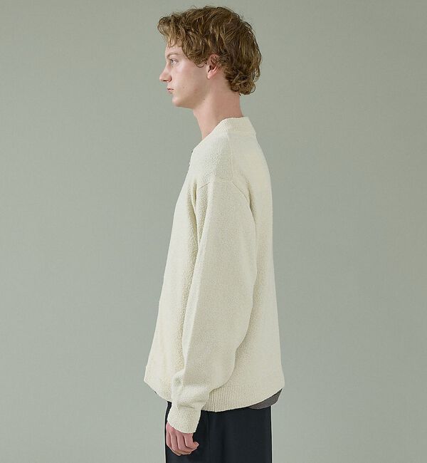 ABAHOUSE「コットンブークレー ダブルZIP ニットブルゾン / クルーカーディガン」|カーディガン|