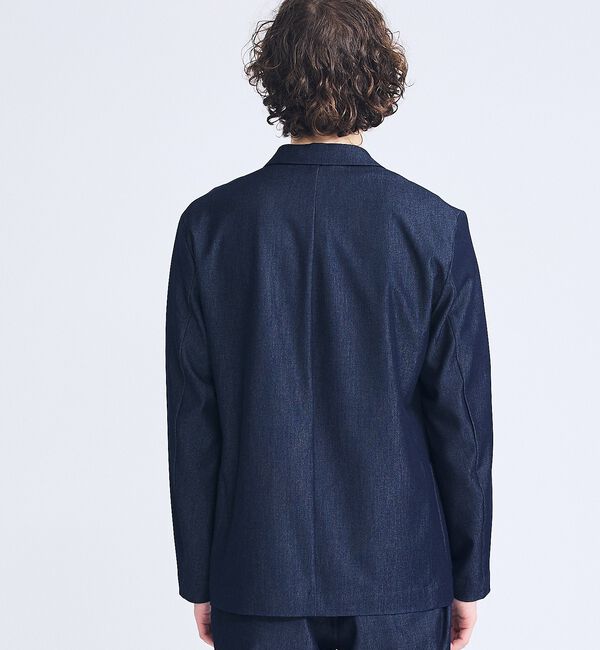 ABAHOUSE「【セットアップ対応】デニムライクツイル シングルジャケット」|テーラードジャケット|