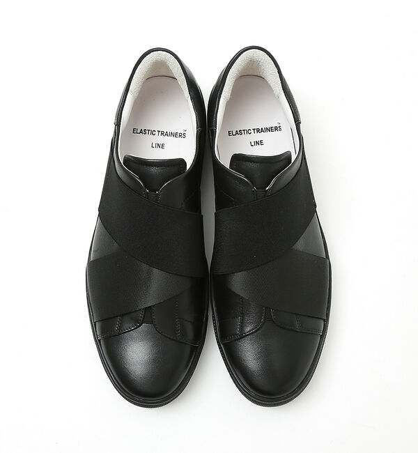 alfredoBANNISTER「【ELASTIC TRAINER】ベルトライン切替 スリッポン/スニーカー」|スニーカー|