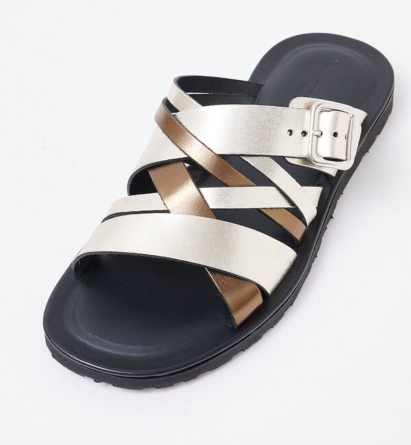 alfredoBANNISTER「マルチクロス レザーサンダル」|サンダル|