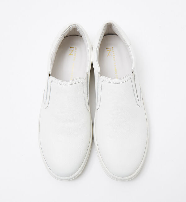 alfredoBANNISTER「【WEB別注】究極のベーシック オールレザースリッポンスニーカー」|スニーカー|