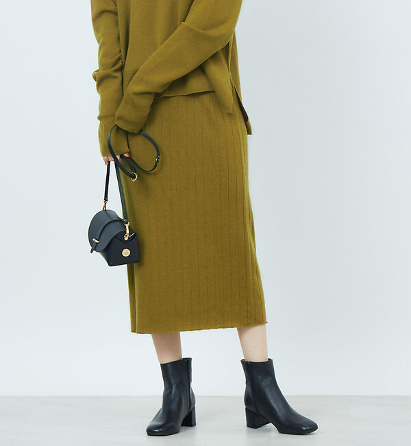 Rouge vif「アシンメトリータイトニットスカート」|スカート|