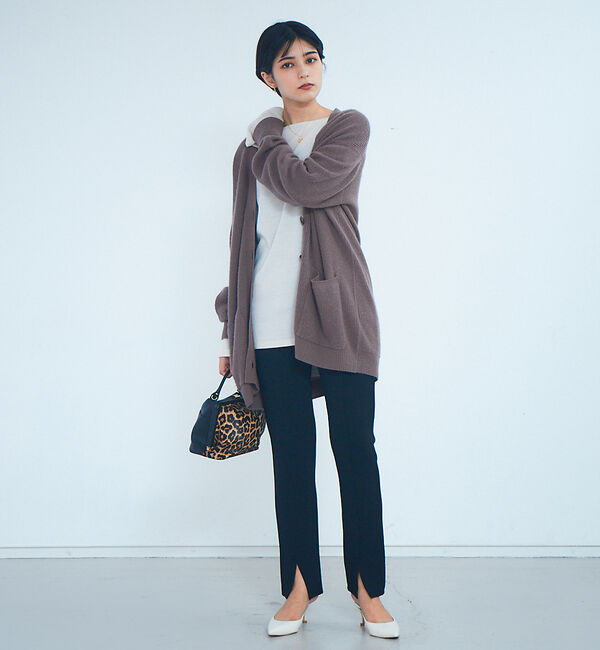 Rouge vif「フレスリーブリブカットソー」|Tシャツ・カットソー|