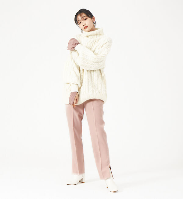 Rouge vif「パウダリーストレッチスリットパンツ」|その他|