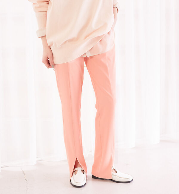 Rouge vif「フロントスリットパンツ」|その他|ピンク