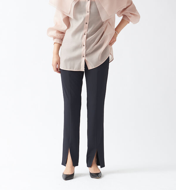 Rouge vif「フロントスリットパンツ」|その他|ネイビー