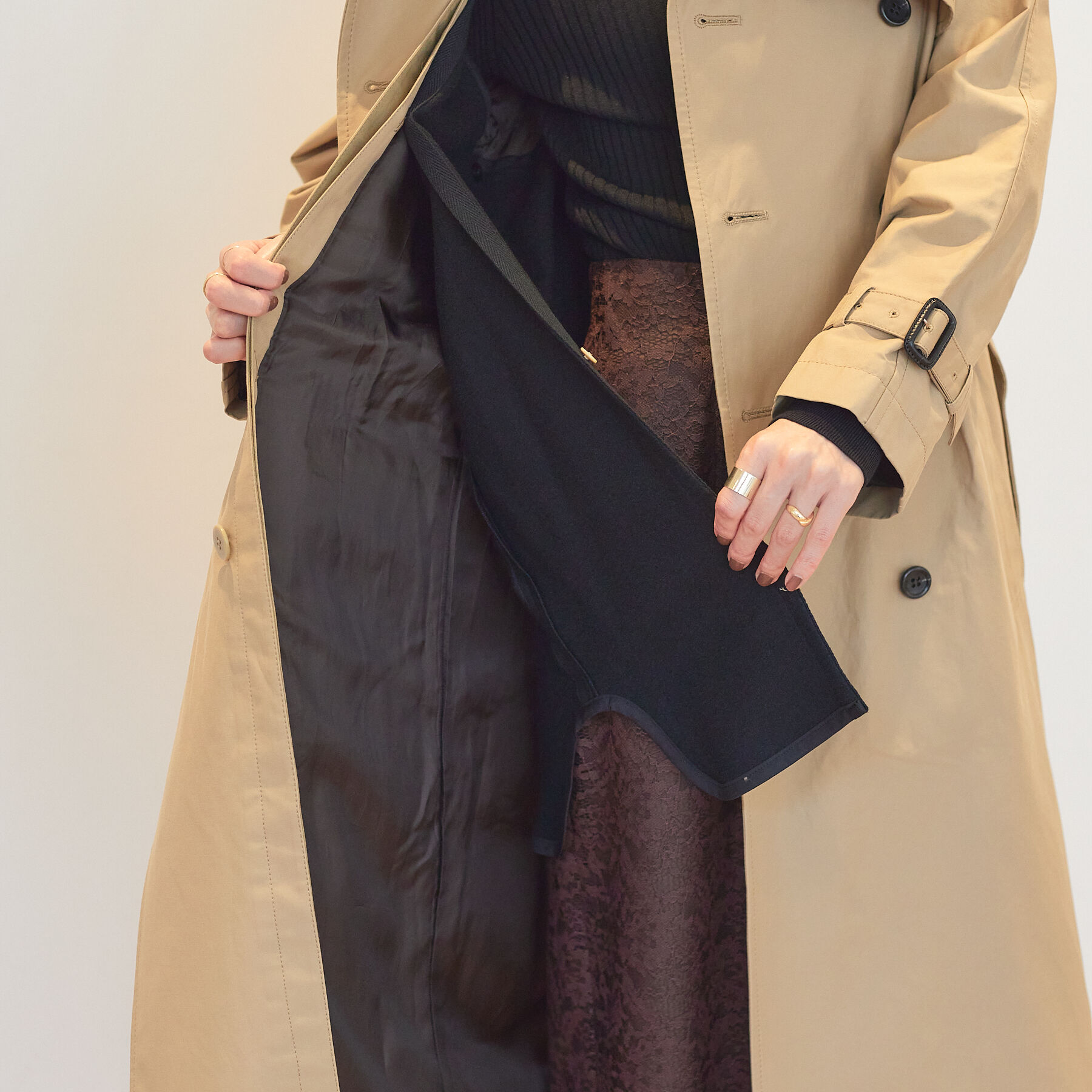 Rouge vif「ライナー付きトレンチコート」|トレンチコート|