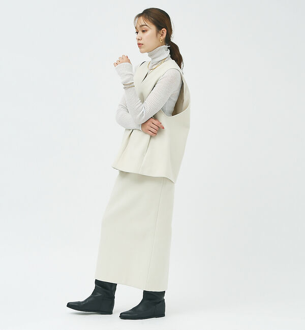 Rouge vif「【セットアップ対応】メルトンタイトスカート」|スカート|