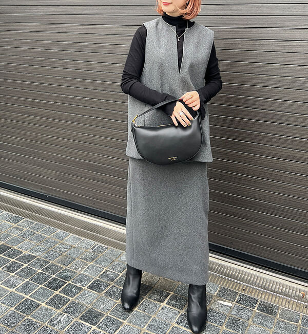 Rouge vif「【セットアップ対応】メルトンタイトスカート」|スカート|