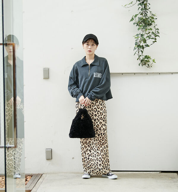 Rouge vif「【REMI RELIEF/レミレリーフ】別注ハーフzipスウェット」|スウェット・ジャージ|